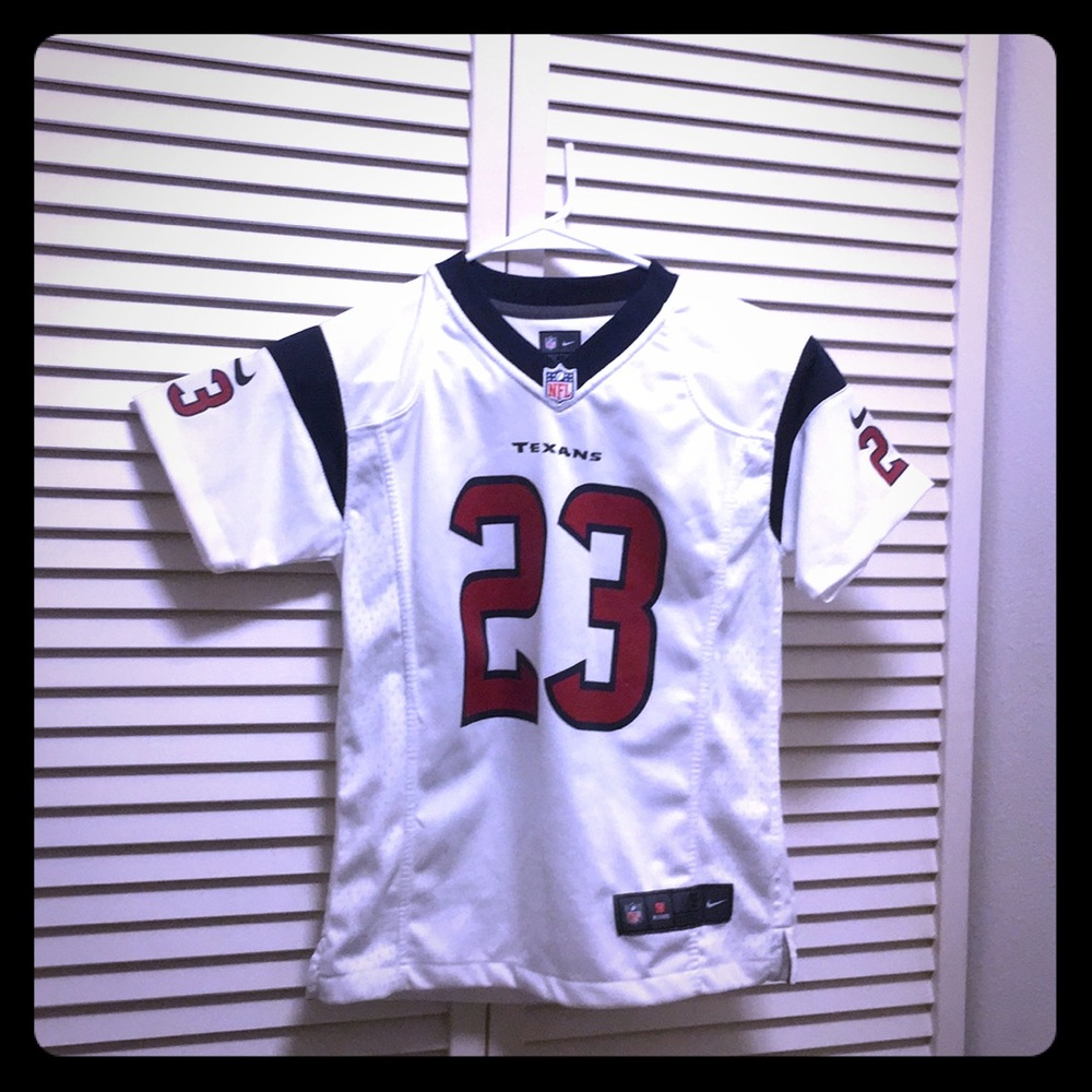 NFL Houston Texans Foster Nike White Game Jersey